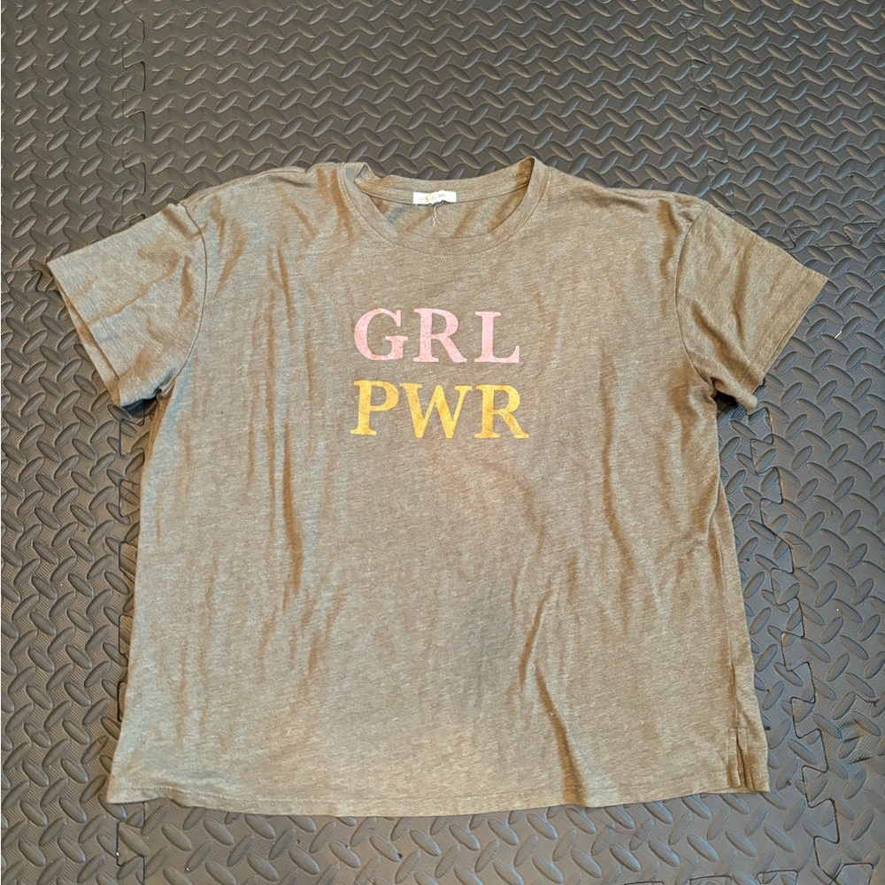 Gray GRL PWR T-Shirt